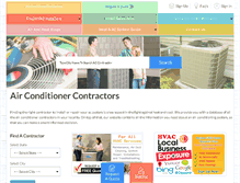 Tablet Screenshot of air-conditioner-contractors.com